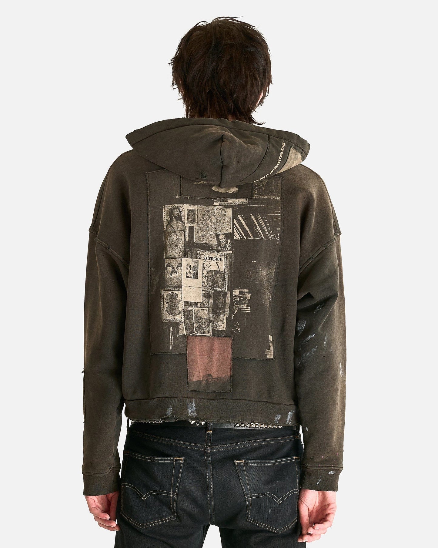 Enfants Riches Deprimes Men's Sweatshirts God With Revolver Zip Hoodie in Sun Faded Black