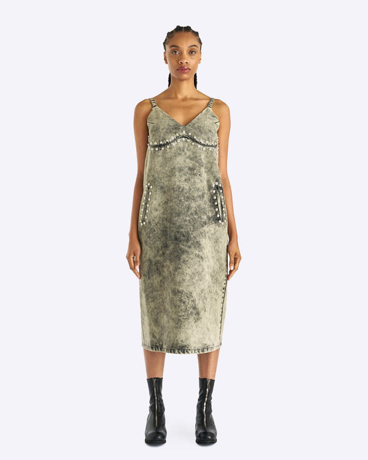 NAMACHEKO Women Dresses Gododdin Slip Dress in Sky Magic Ivory