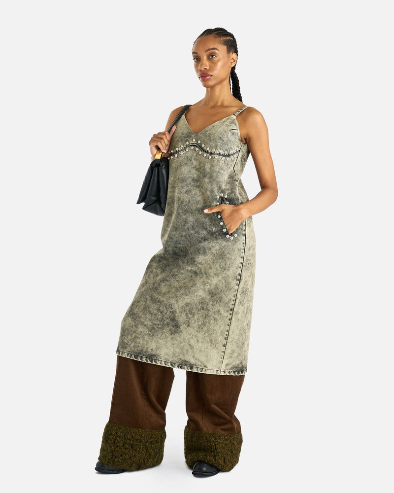 NAMACHEKO Women Dresses Gododdin Slip Dress in Sky Magic Ivory