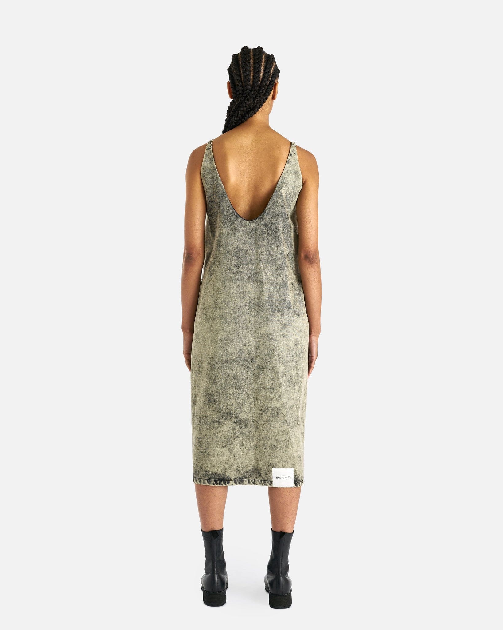 NAMACHEKO Women Dresses Gododdin Slip Dress in Sky Magic Ivory