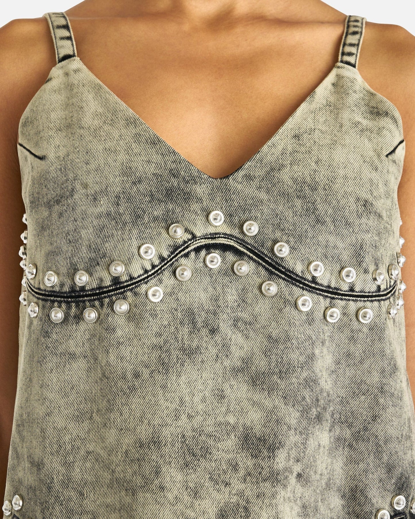 NAMACHEKO Women Dresses Gododdin Slip Dress in Sky Magic Ivory