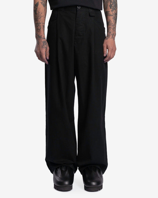 Willy Chavarria Men's Pants Gonzales Trousers in Black