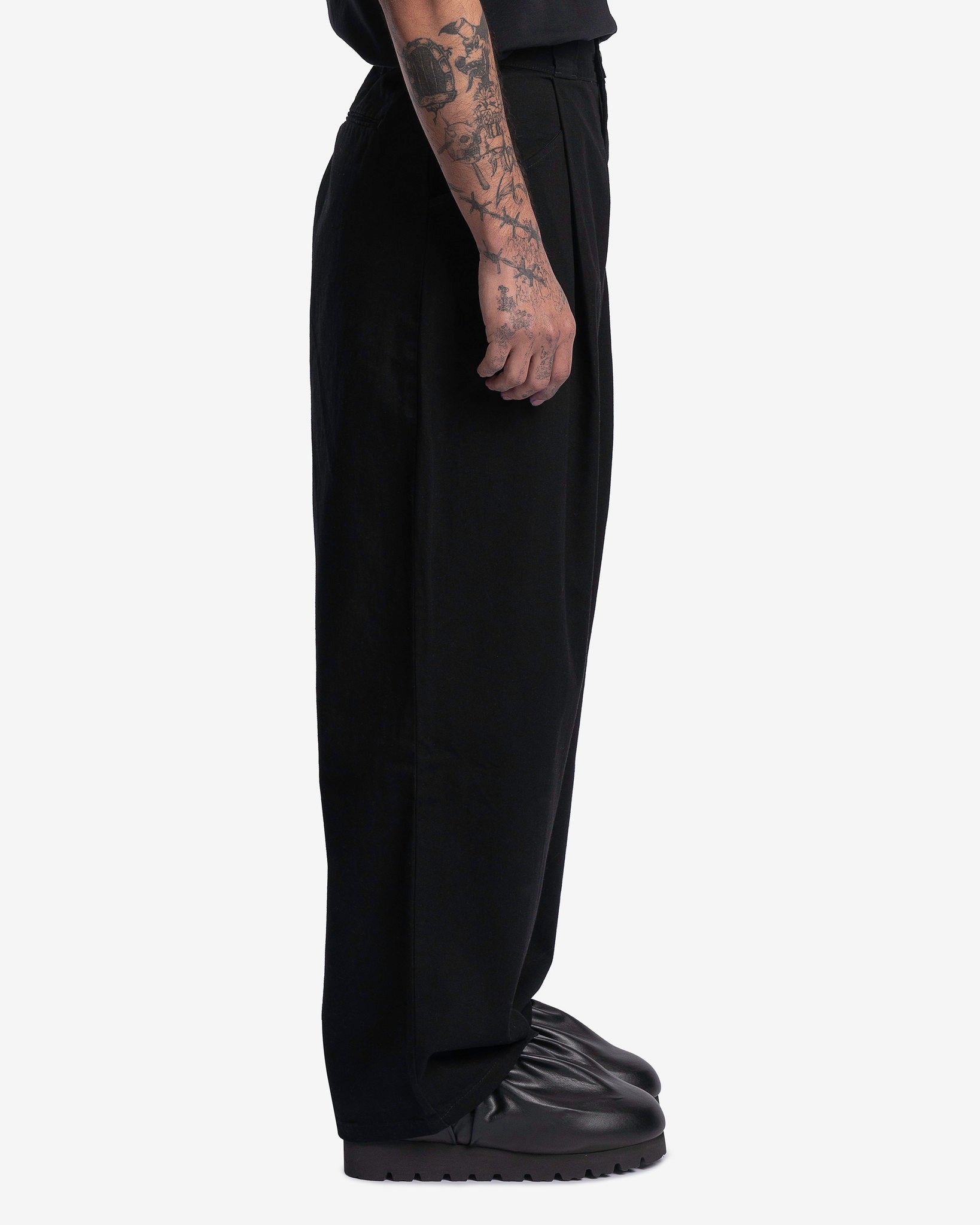 Willy Chavarria Men's Pants Gonzales Trousers in Black