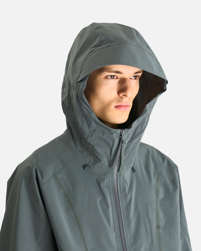 JiyongKim Men's Jackets GORE-TEX Draped Windbreaker in Grey