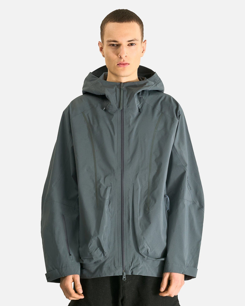 JiyongKim Men's Jackets GORE-TEX Draped Windbreaker in Grey