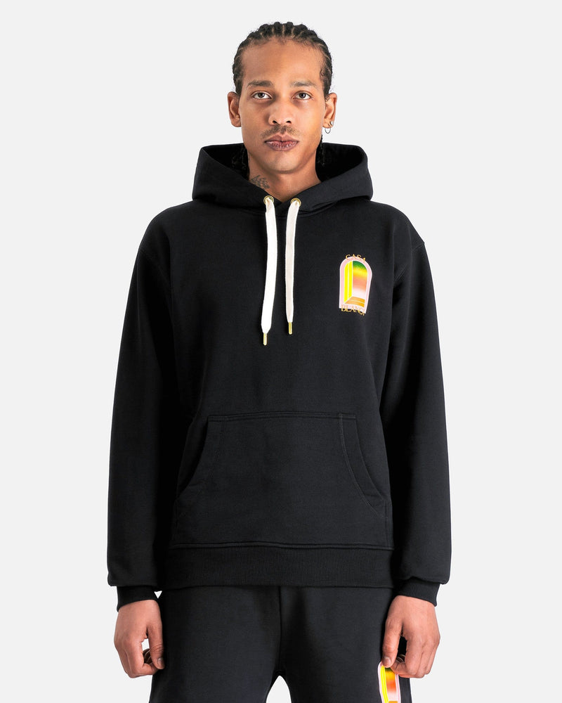 Gradient Arch Logo Hoodie in Black - Main Image