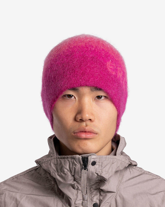 ERL Men's Hats Gradient Knit Beanie in Pink