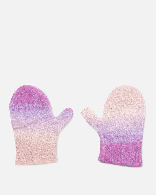 ERL Gradient Knit Gloves in Purple
