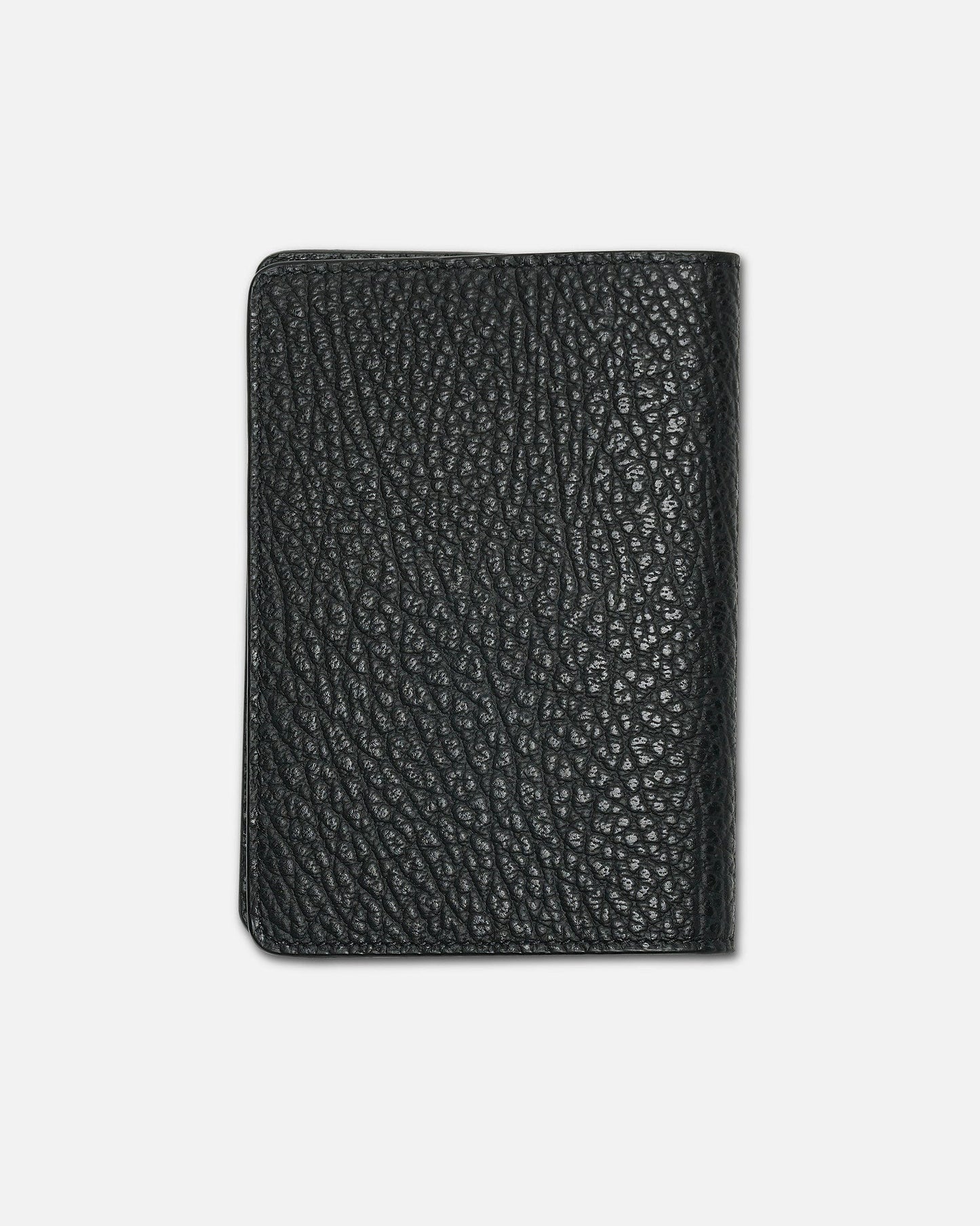 Maison Margiela Leather Goods O/S Grainy Leather Passport Cover in Black