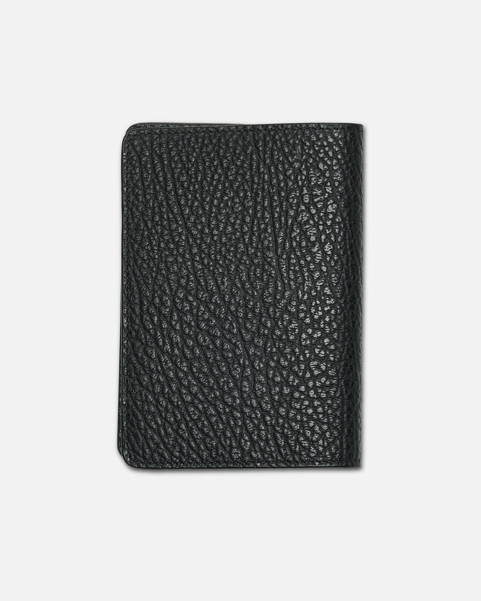 Maison Margiela Leather Goods O/S Grainy Leather Passport Cover in Black