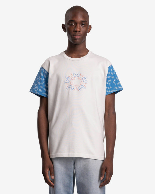 ERL Men's T-Shirts Graphic Knit T-Shirt in White