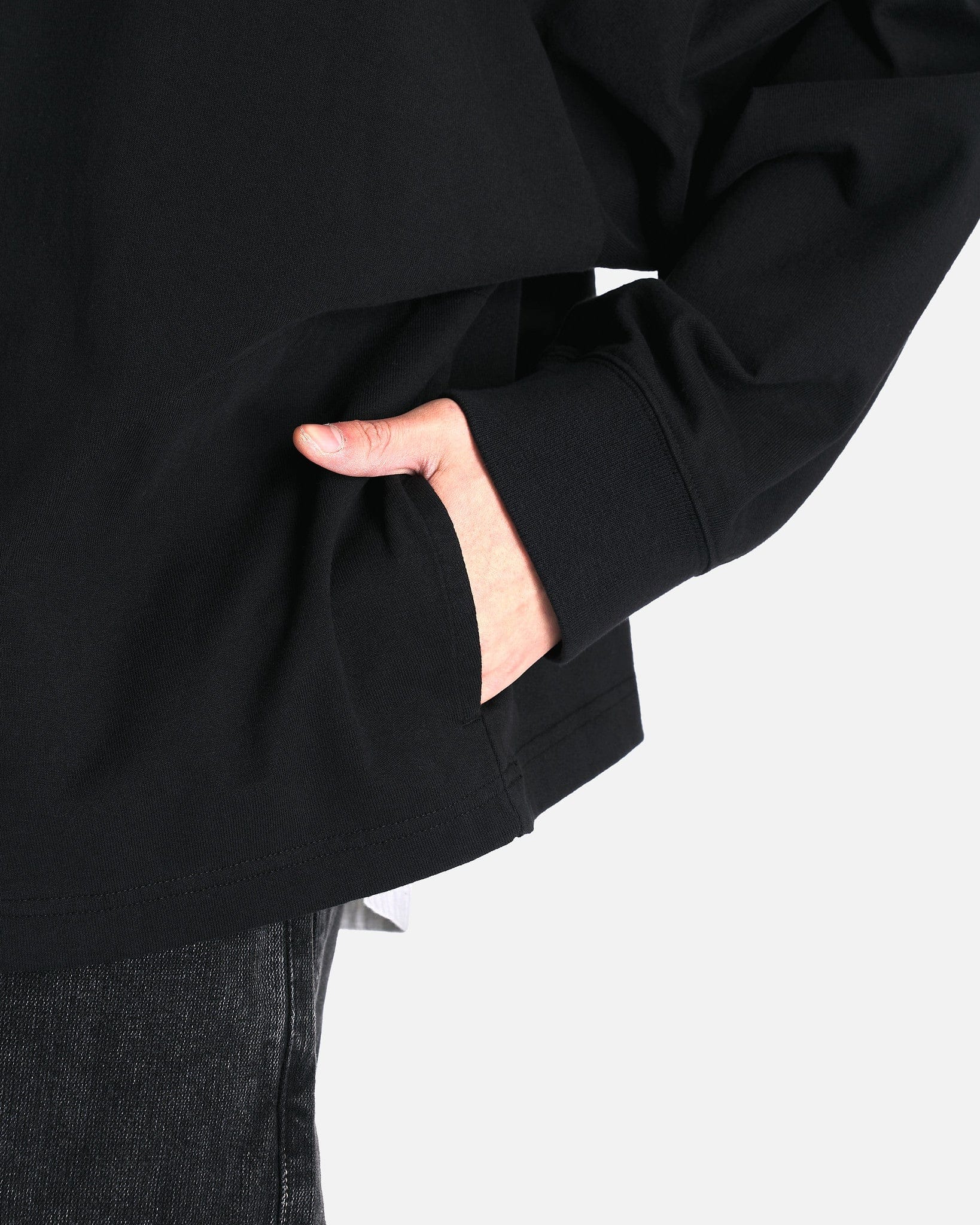 Acne Studios Men's Sweatshirts Graphic Print Hooded Sweater in Black