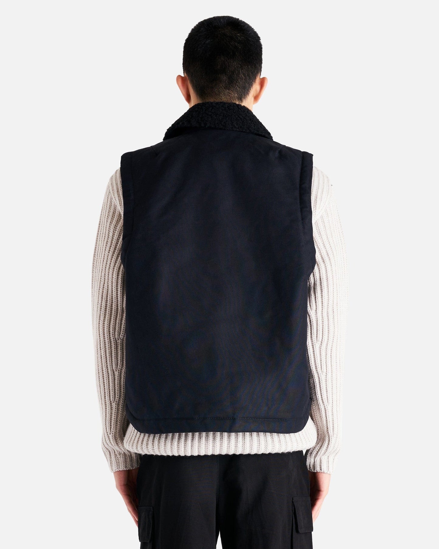 Our Legacy Men's Jackets Grizzly Vest in Black Highland Cotton