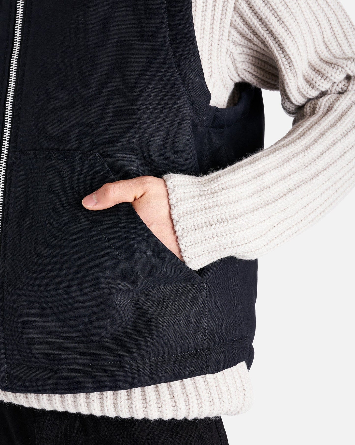 Our Legacy Men's Jackets Grizzly Vest in Black Highland Cotton