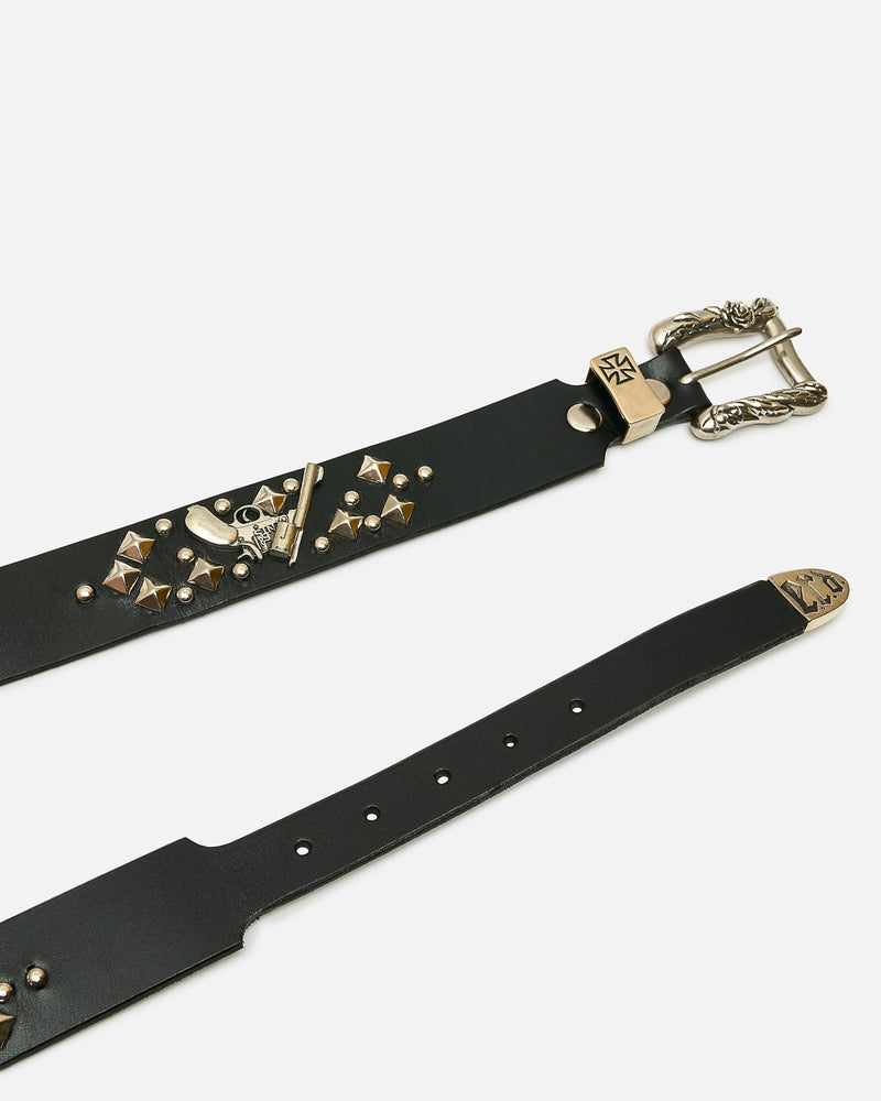 Enfants Riches Deprimes Leather Goods 105cm Gun Texas Serenade Belt in Black