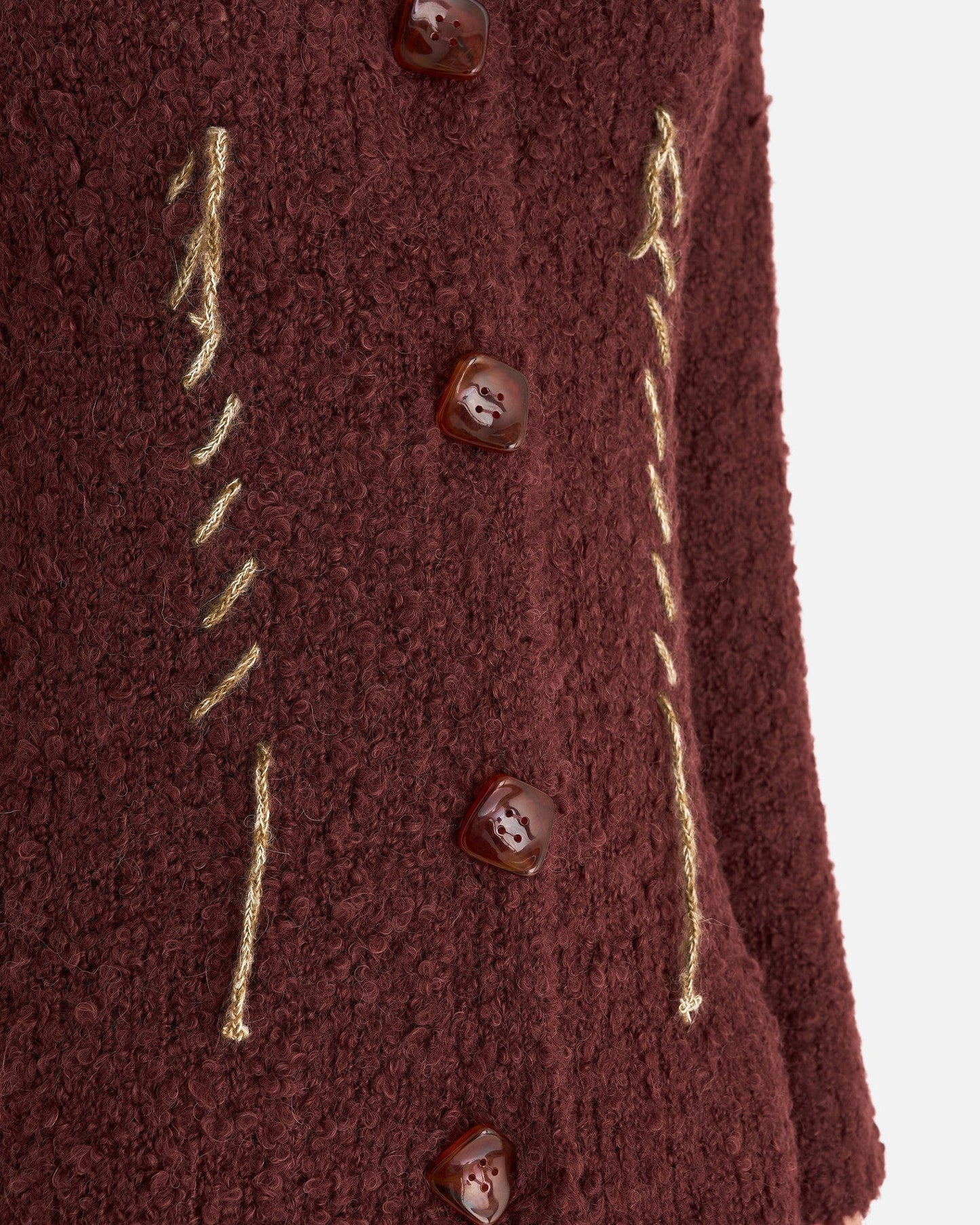 NAMACHEKO Women Dresses Hankford Button Dress in Chestnut Brown