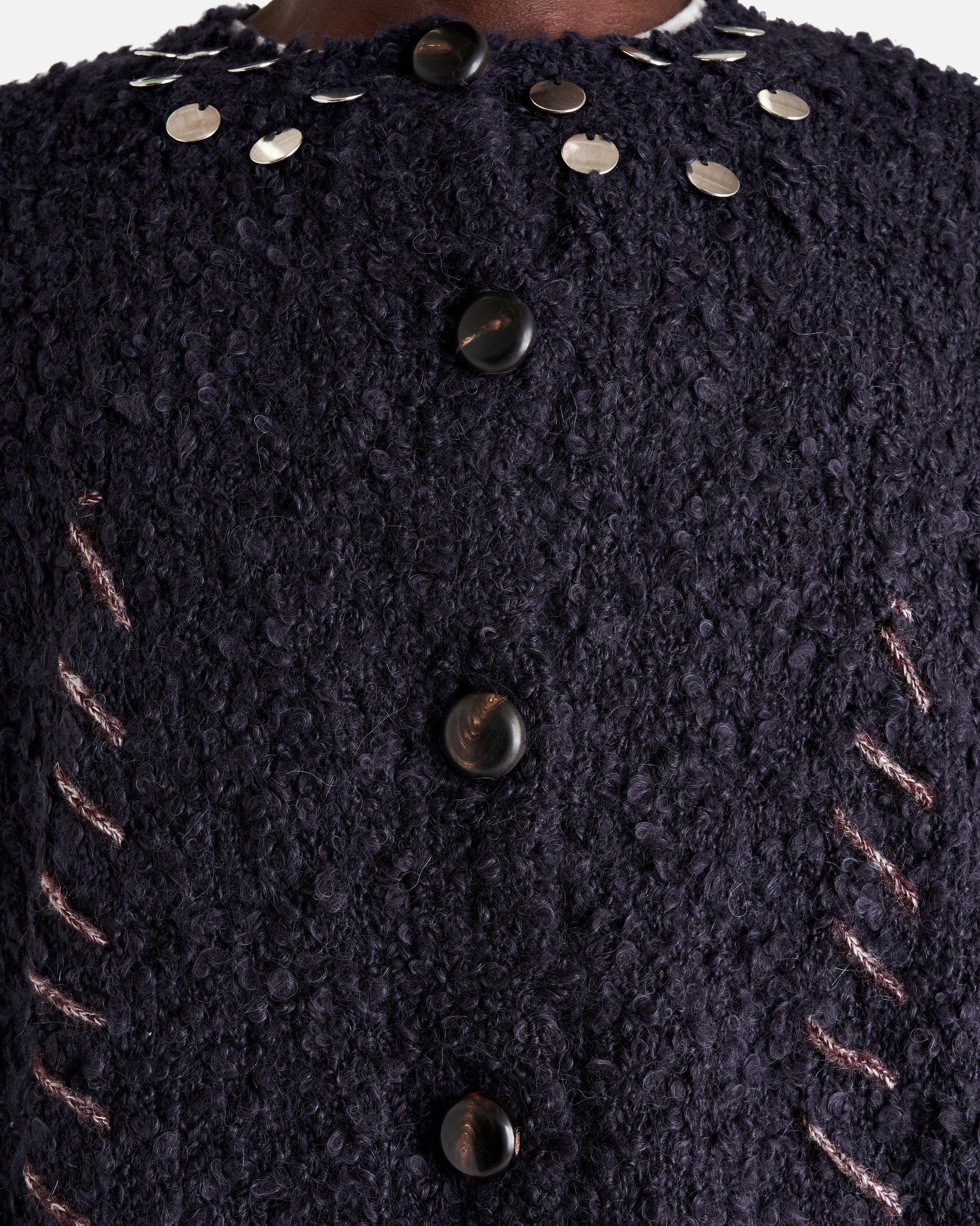 NAMACHEKO Men's Sweater Hankford Cardigan in Navy