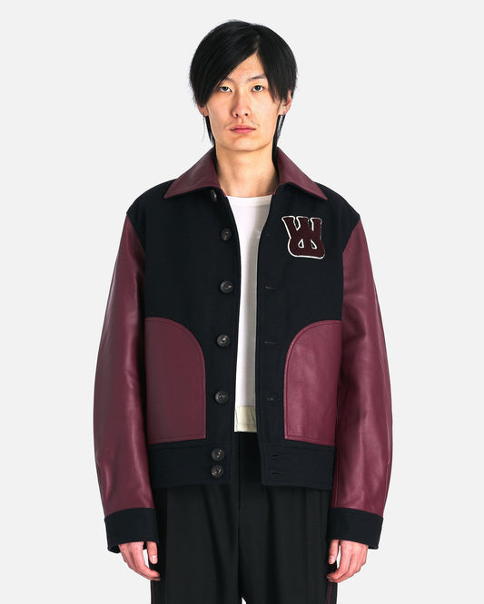 Wales Bonner Men's Jackets Harlem Jacket in Navy/Red