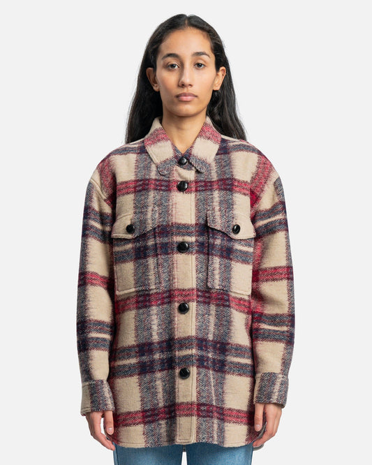 Isabel Marant Etoile Women Jackets Harveli in Burgundy/Ecru