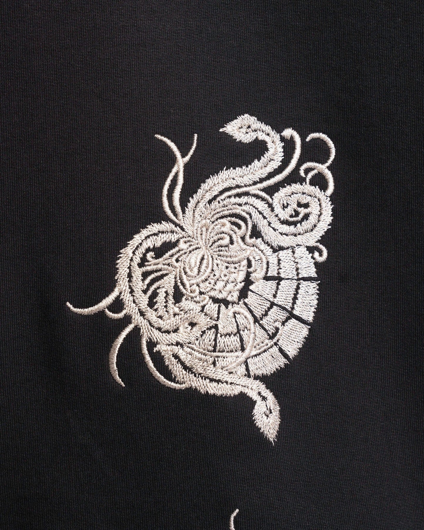 Dries Van Noten Men's Sweatshirts Haxel EMB Hoodie in Black