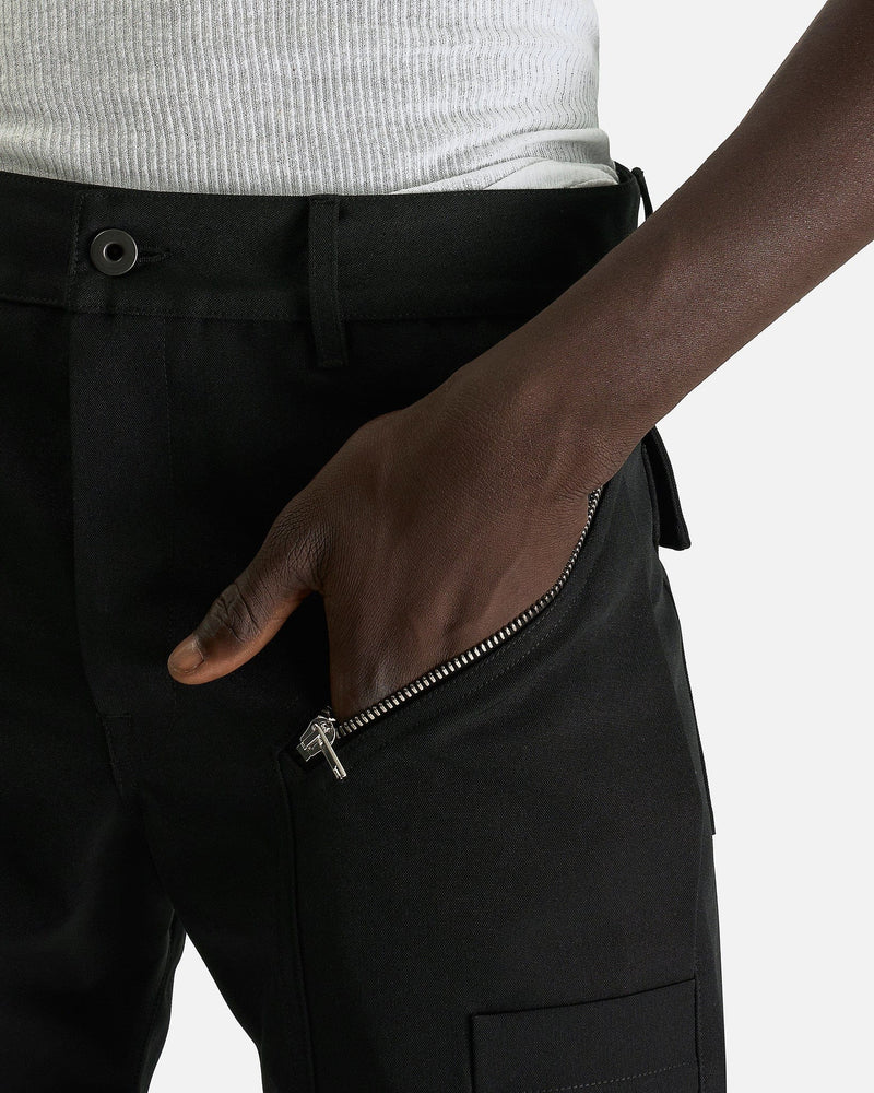 Rick Owens Men's Pants Headon Convertible Pant in Black