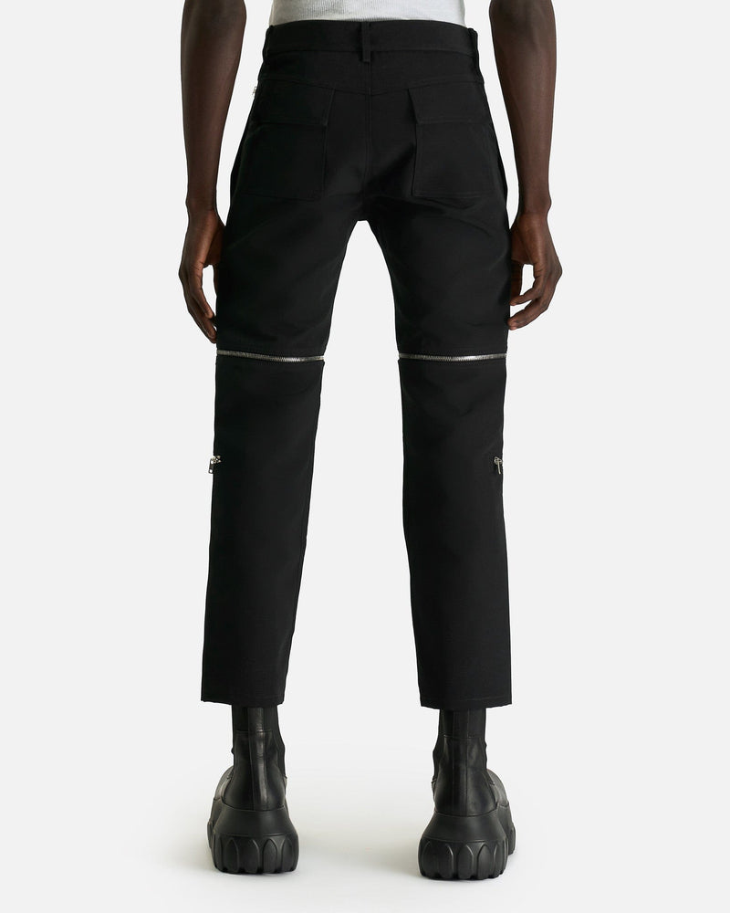 Rick Owens Men's Pants Headon Convertible Pant in Black