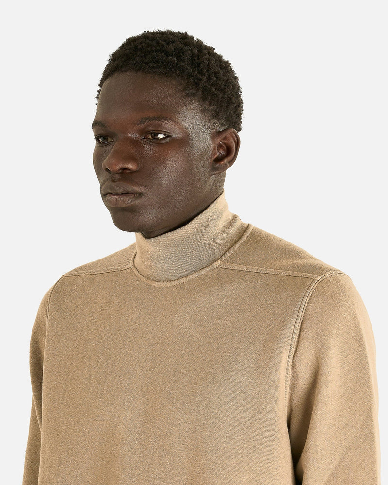 Rick Owens DRKSHDW Men Sweaters Headon Double Sweater in Dirty Pearl