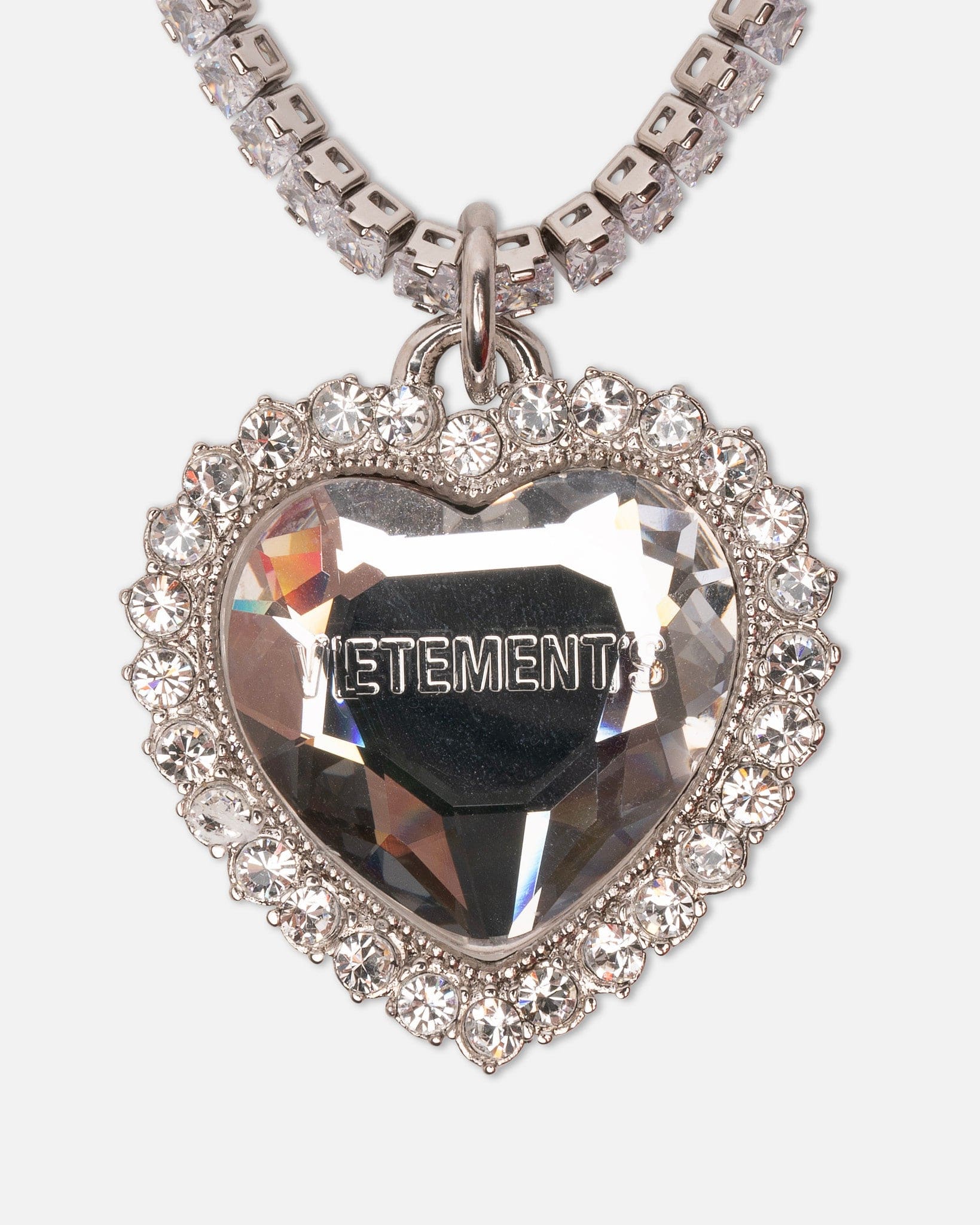 VETEMENTS Jewelry Heart Necklace in Transparent