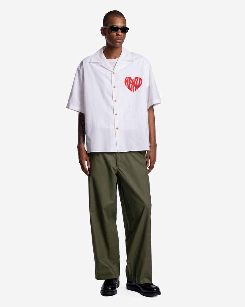 KENZO Men's Shirts Hearts Shortsleeve Shirt in White