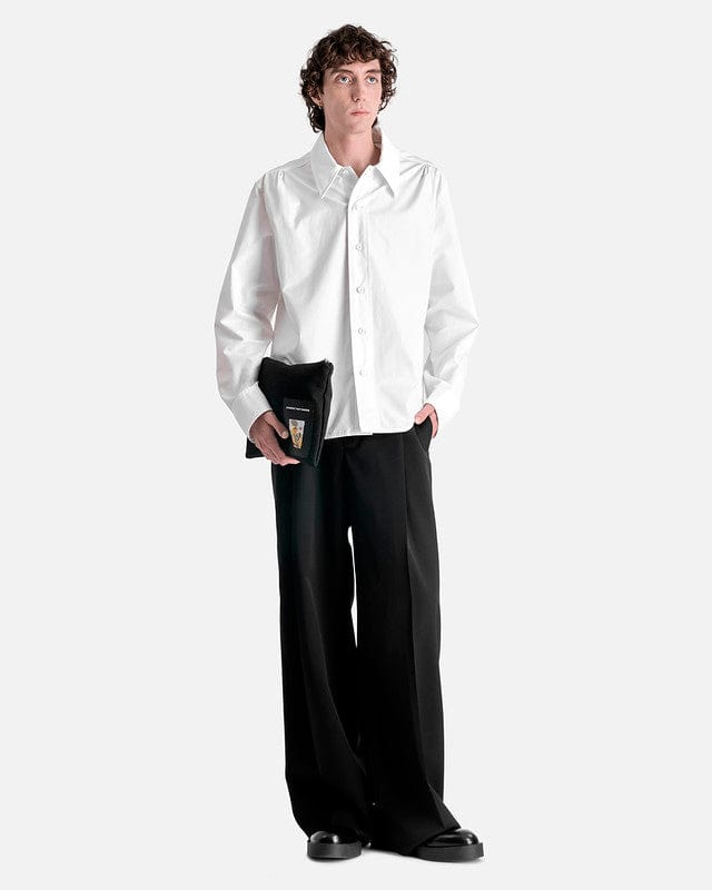 jil sander dress shirt Lightweight Wool Gabardine Shirt Man