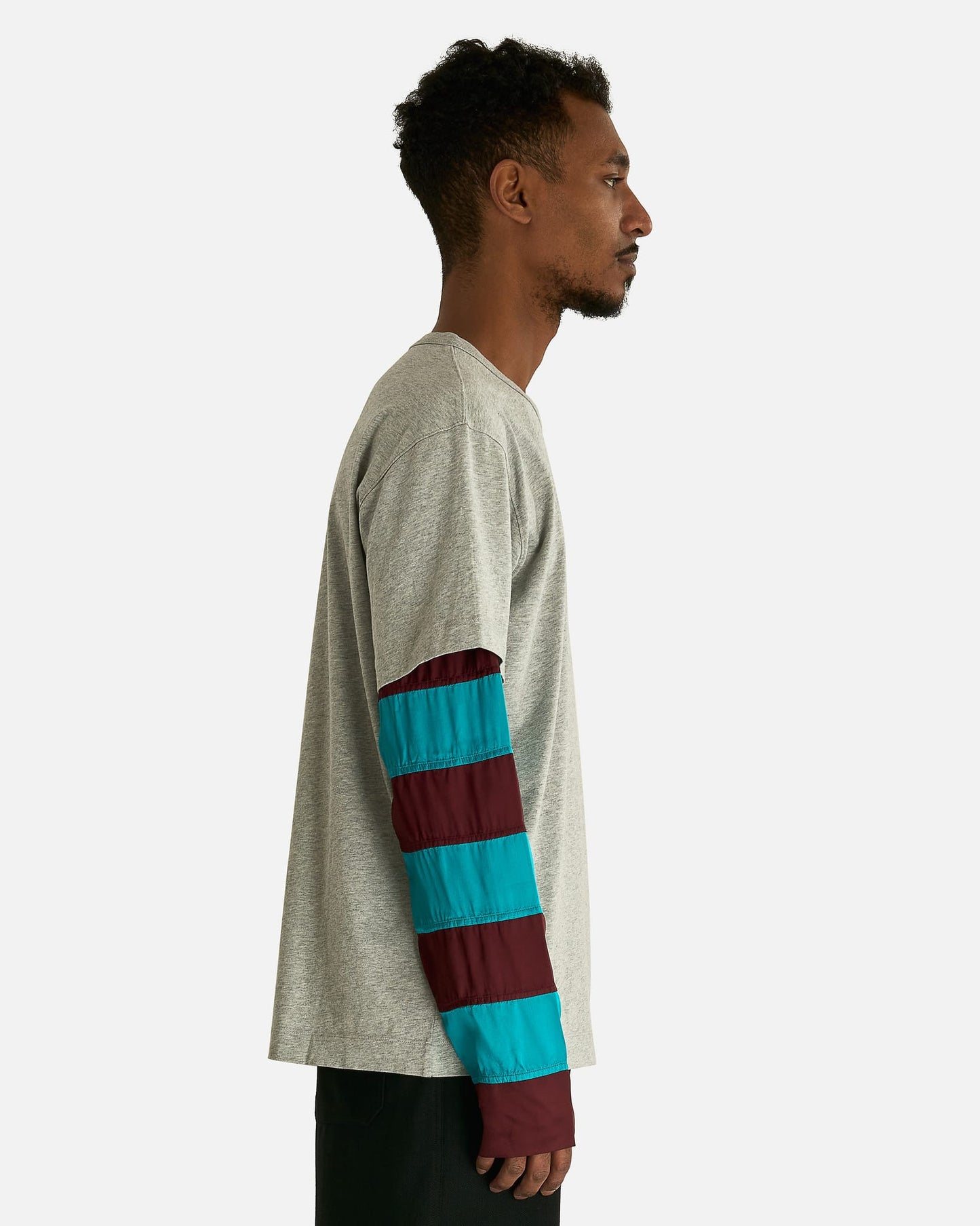 Dries Van Noten Men's Shirts Heedar MK LS T-Shirt in Grey Melange