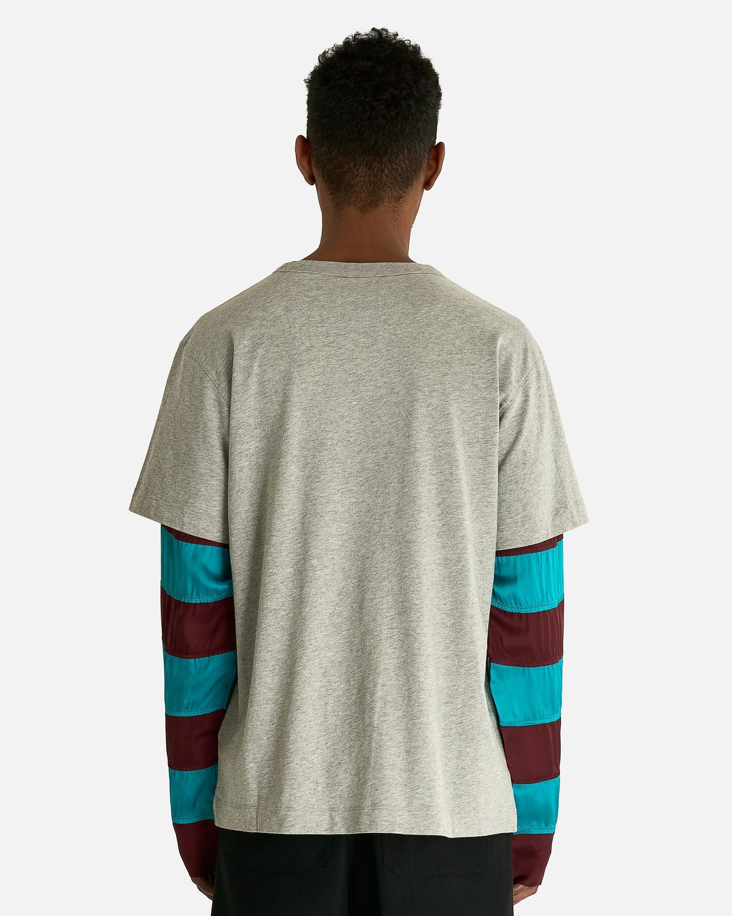 Dries Van Noten Men's Shirts Heedar MK LS T-Shirt in Grey Melange