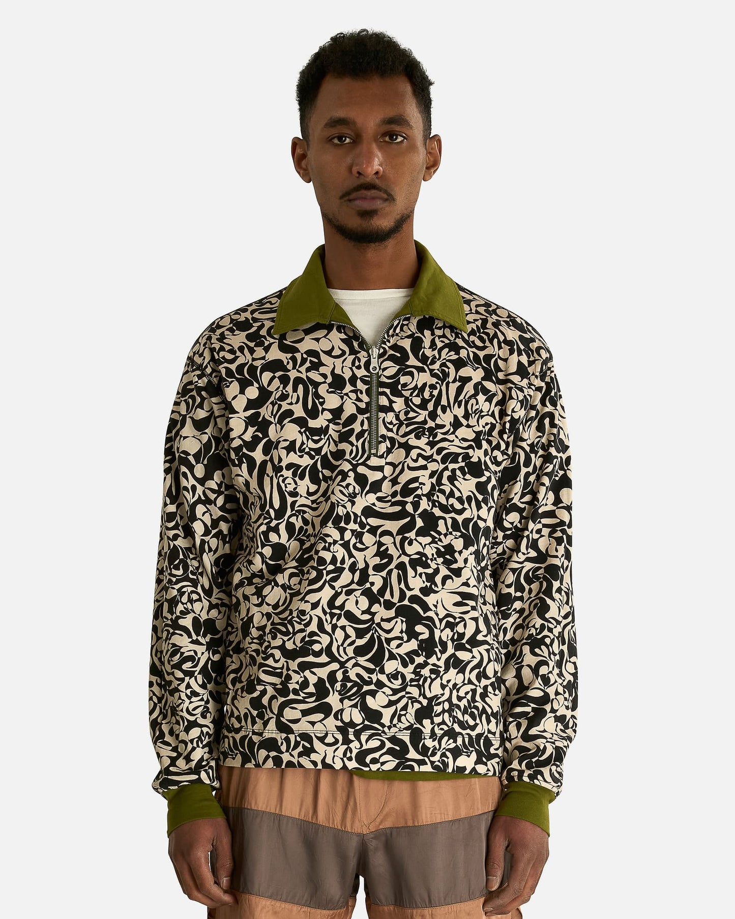 Dries Van Noten Men's Shirts Hegeld Rev Polo in Olive