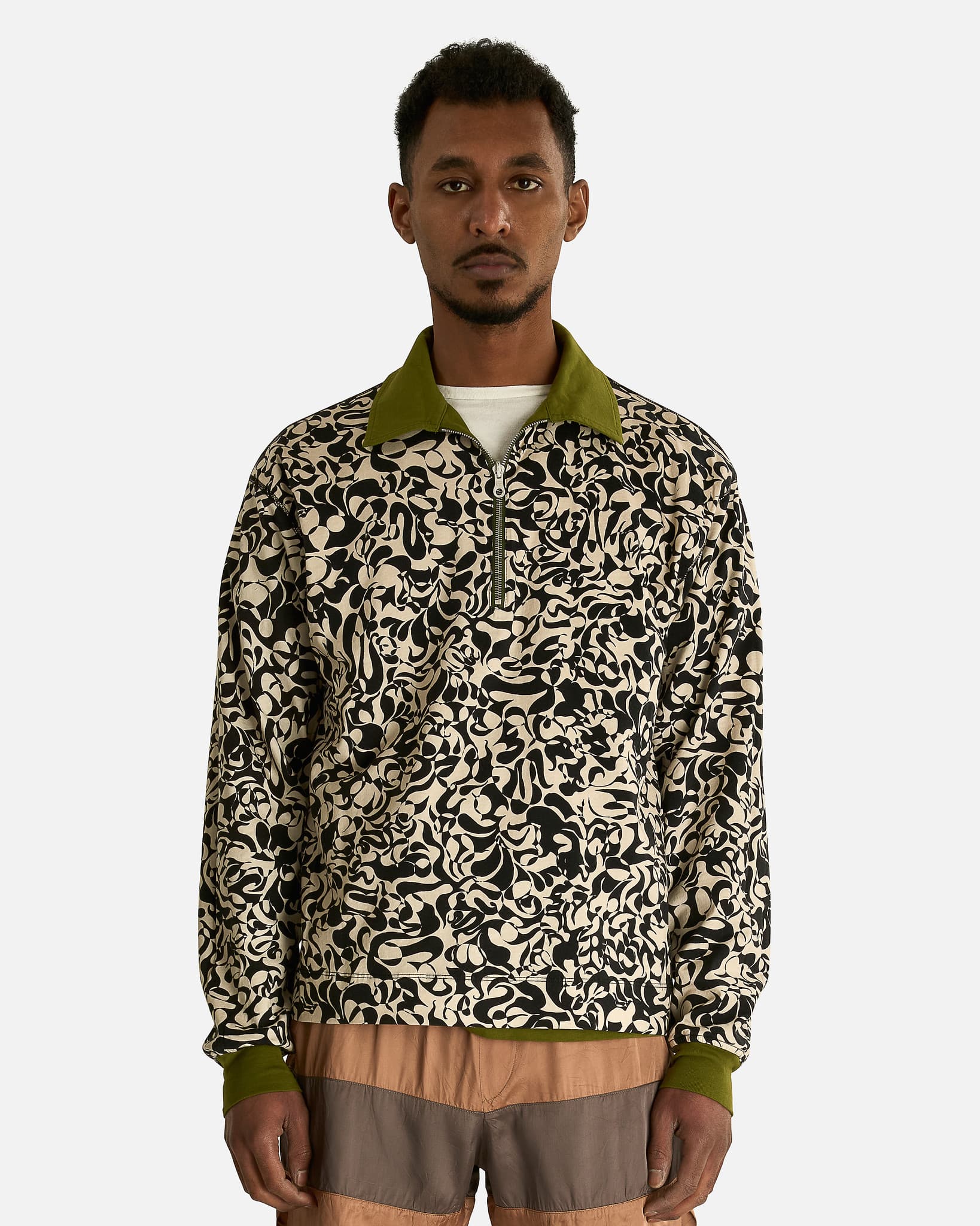Dries Van Noten Men's Shirts Hegeld Rev Polo in Olive