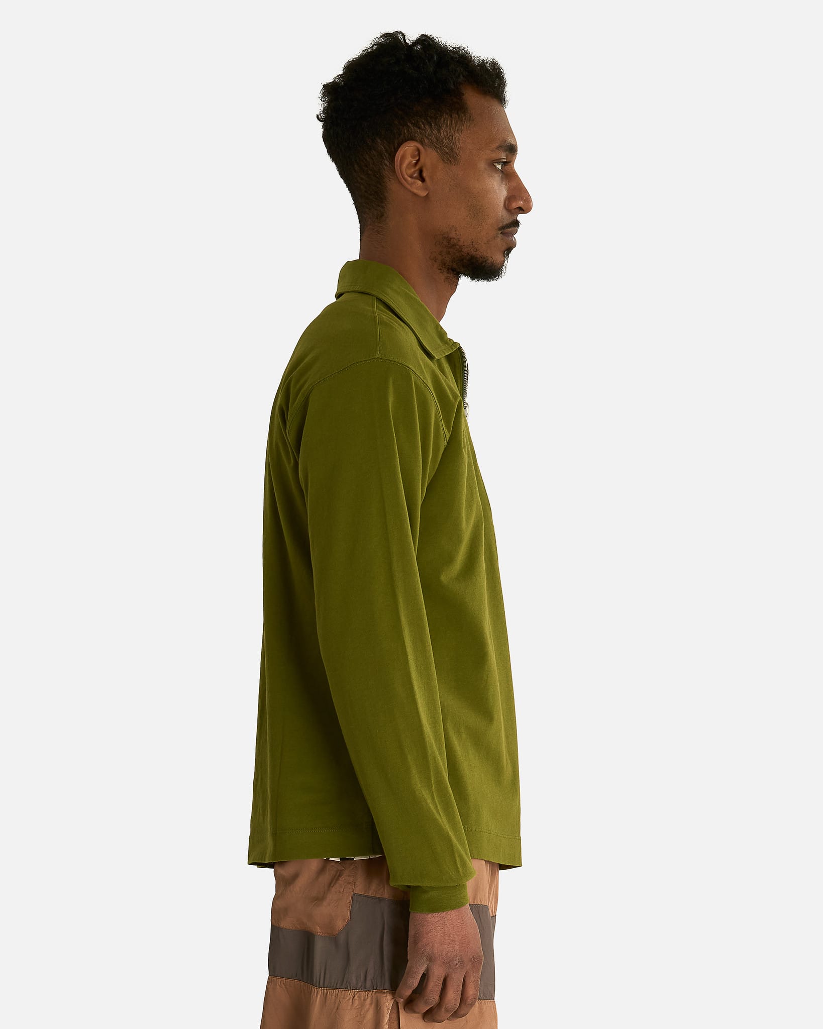 Dries Van Noten Men's Shirts Hegeld Rev Polo in Olive