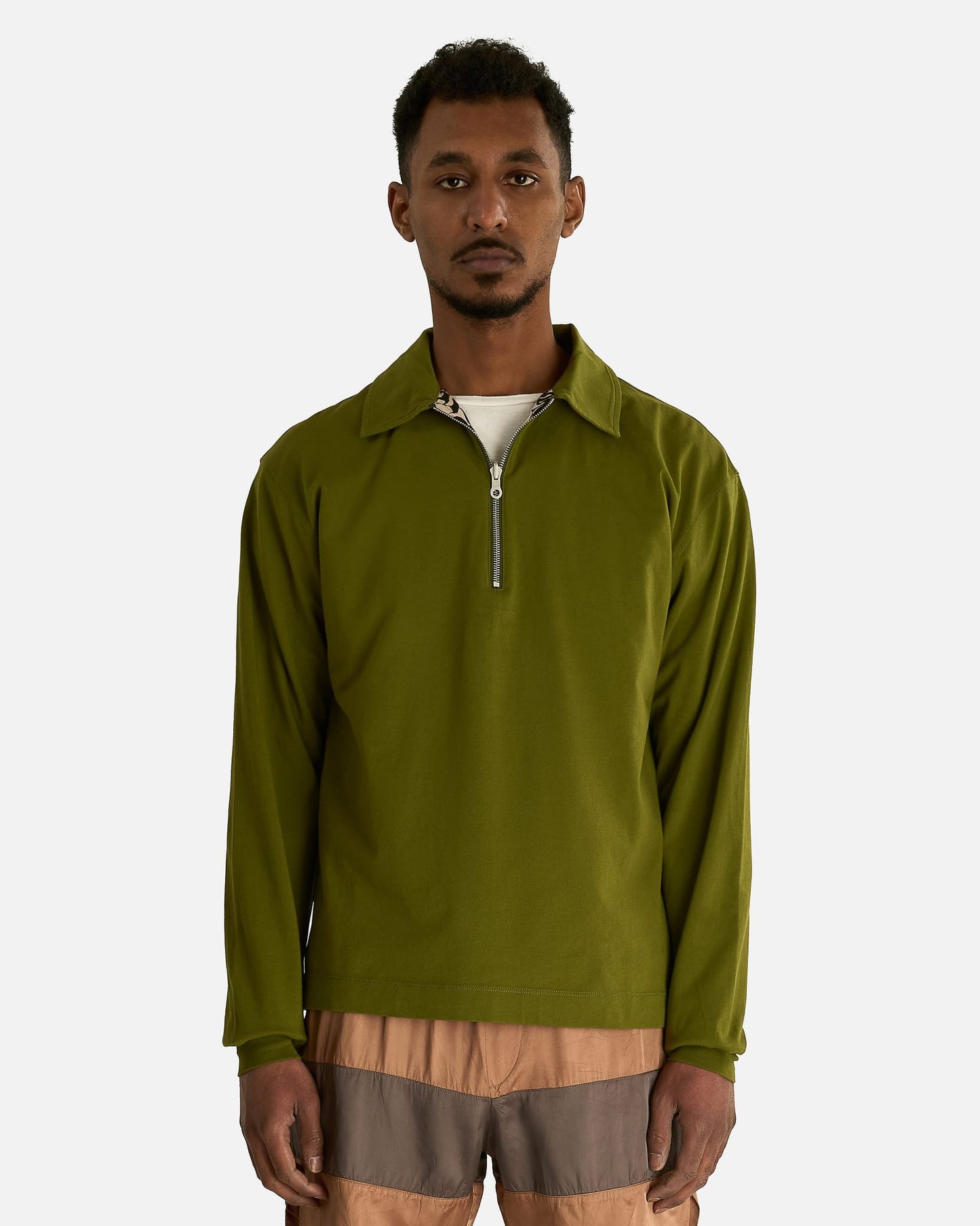 Dries Van Noten Men's Shirts Hegeld Rev Polo in Olive