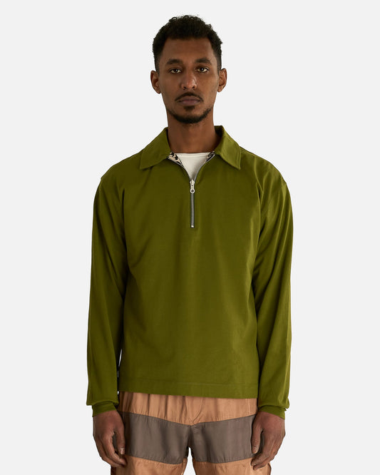 Dries Van Noten Men's Shirts Hegeld Rev Polo in Olive