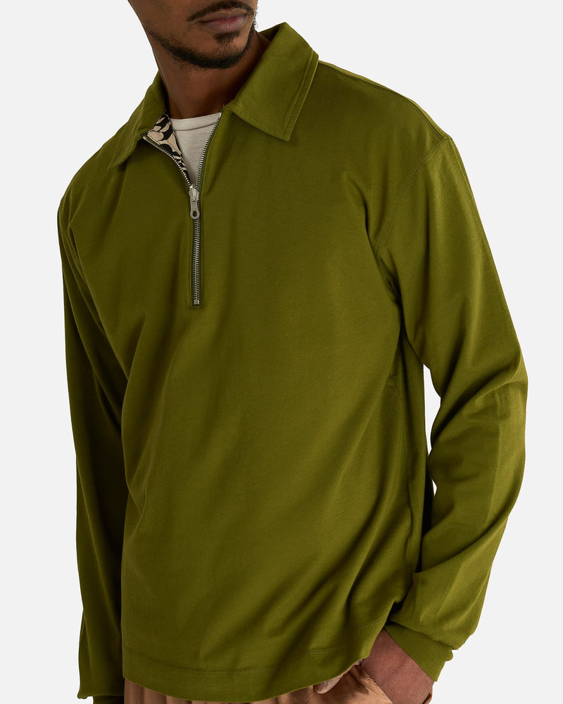 Dries Van Noten Men's Shirts Hegeld Rev Polo in Olive