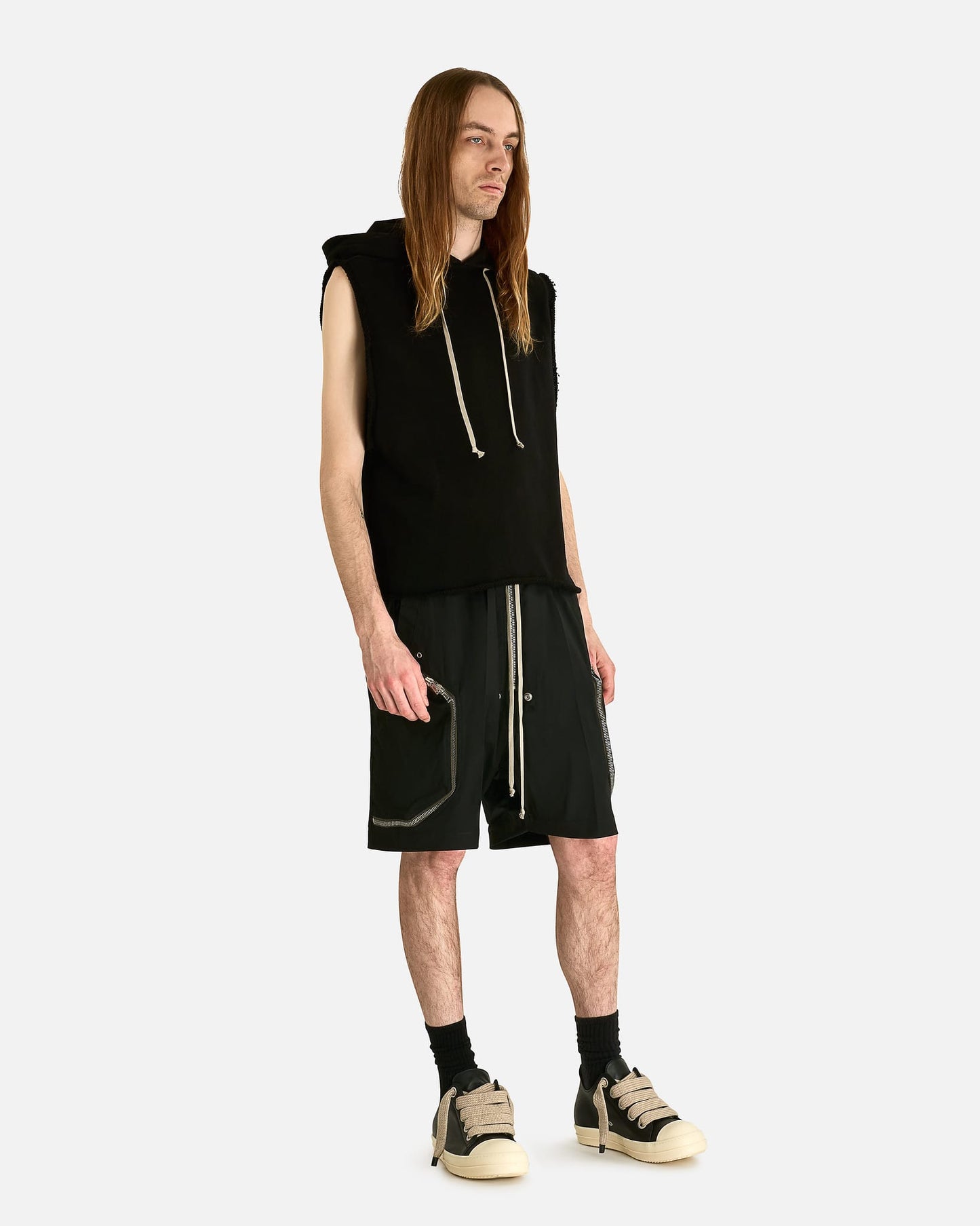 Rick Owens Men's Pants Heizer Belas in Black