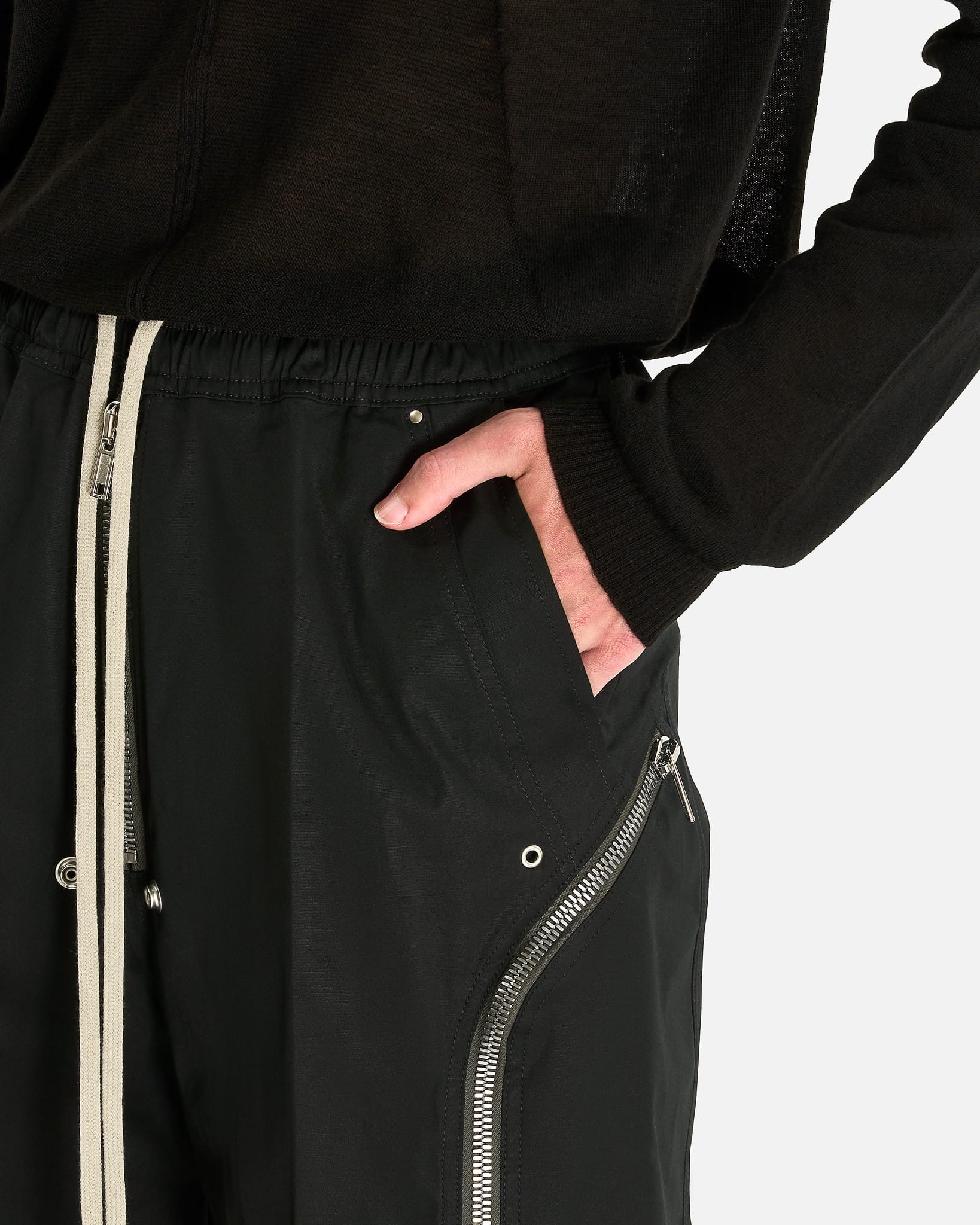 Rick Owens Men's Pants Heizer Belas in Black