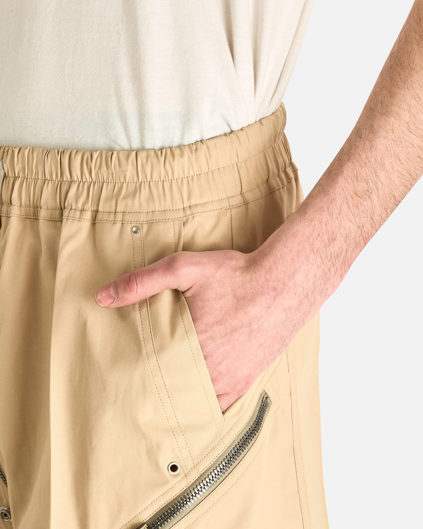 Rick Owens Men's Pants Heizer Belas in Sand