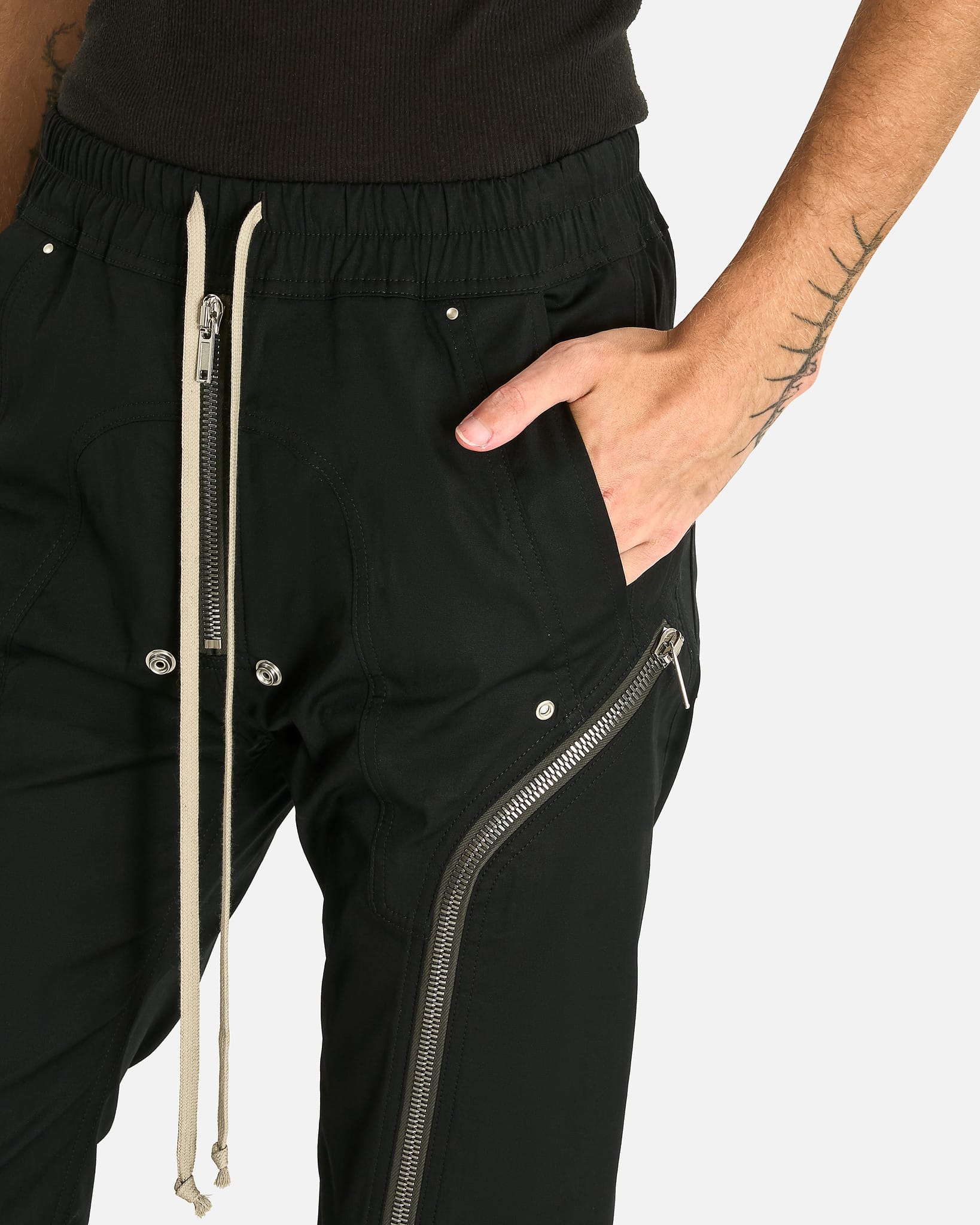 Rick Owens Men's Pants Heizer Cargo in Black
