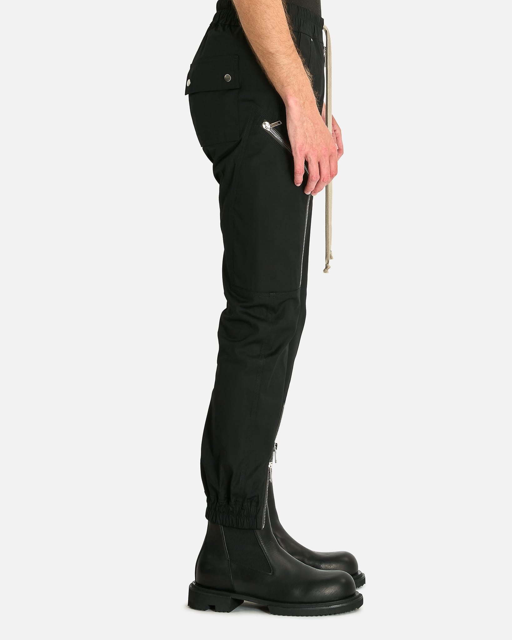 Rick Owens Men's Pants Heizer Cargo in Black