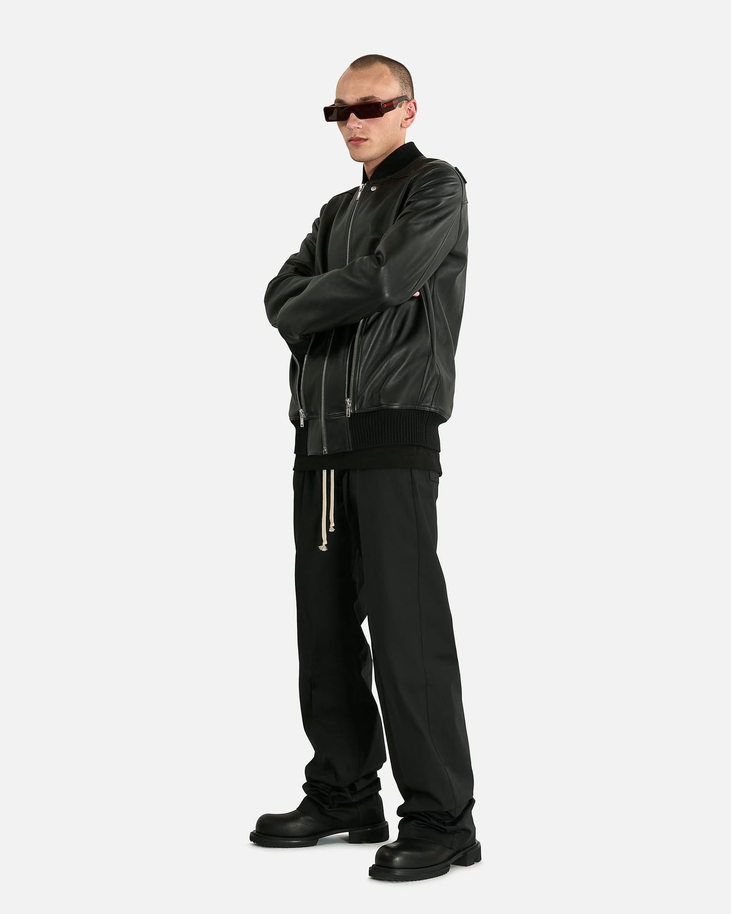 Rick Owens Men's Jackets Heizer Flight in Black