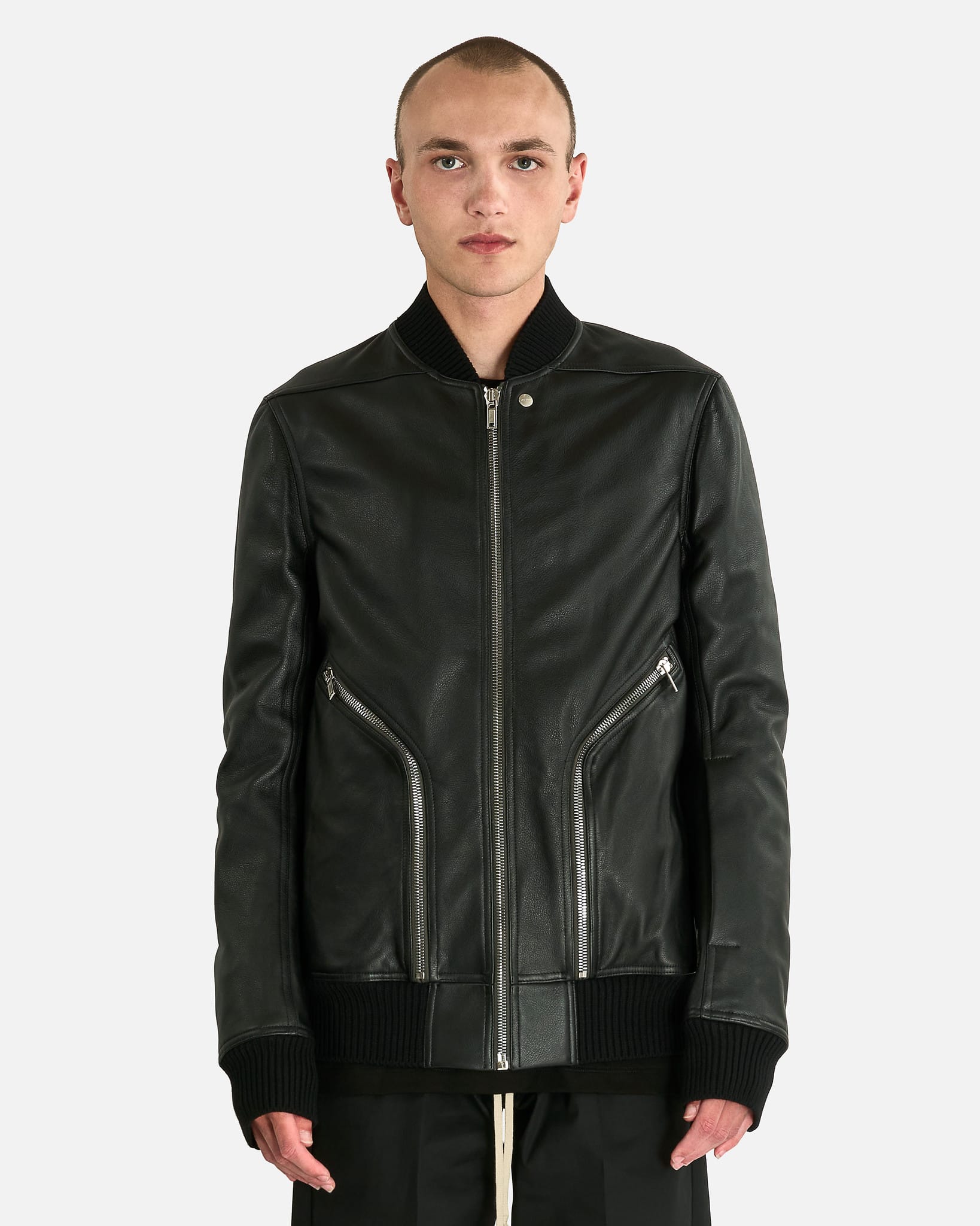Rick Owens Men's Jackets Heizer Flight in Black