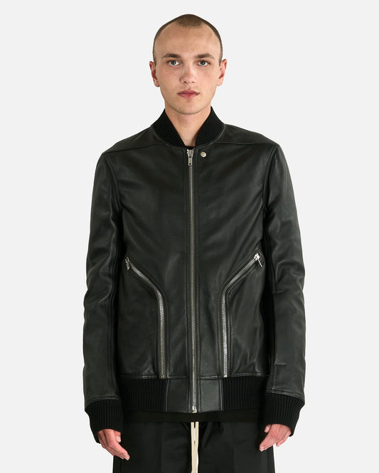 Rick Owens Men's Jackets Heizer Flight in Black