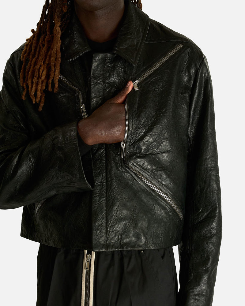 Rick Owens Men's Jackets Heizer Mac Jacket in Black