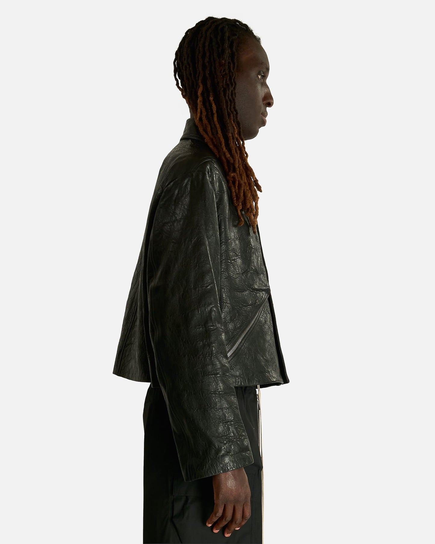Rick Owens Men's Jackets Heizer Mac Jacket in Black