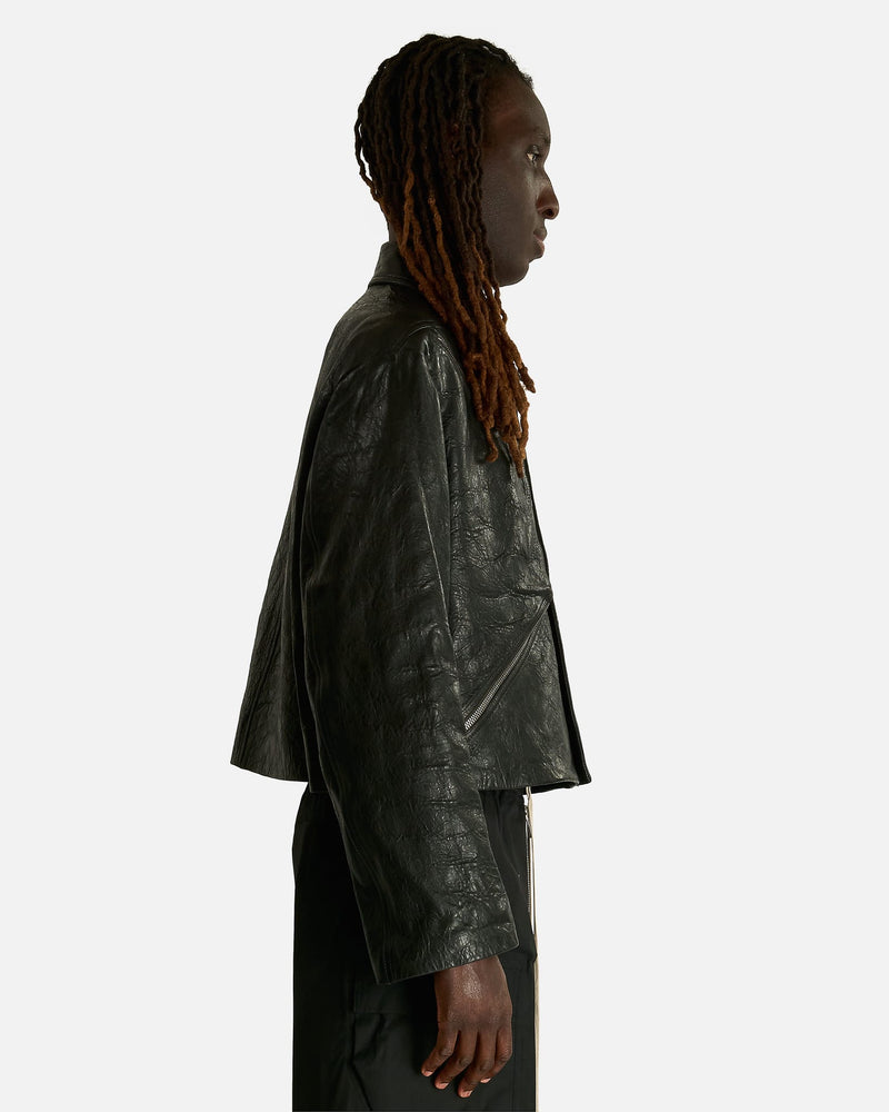 Rick Owens Men's Jackets Heizer Mac Jacket in Black