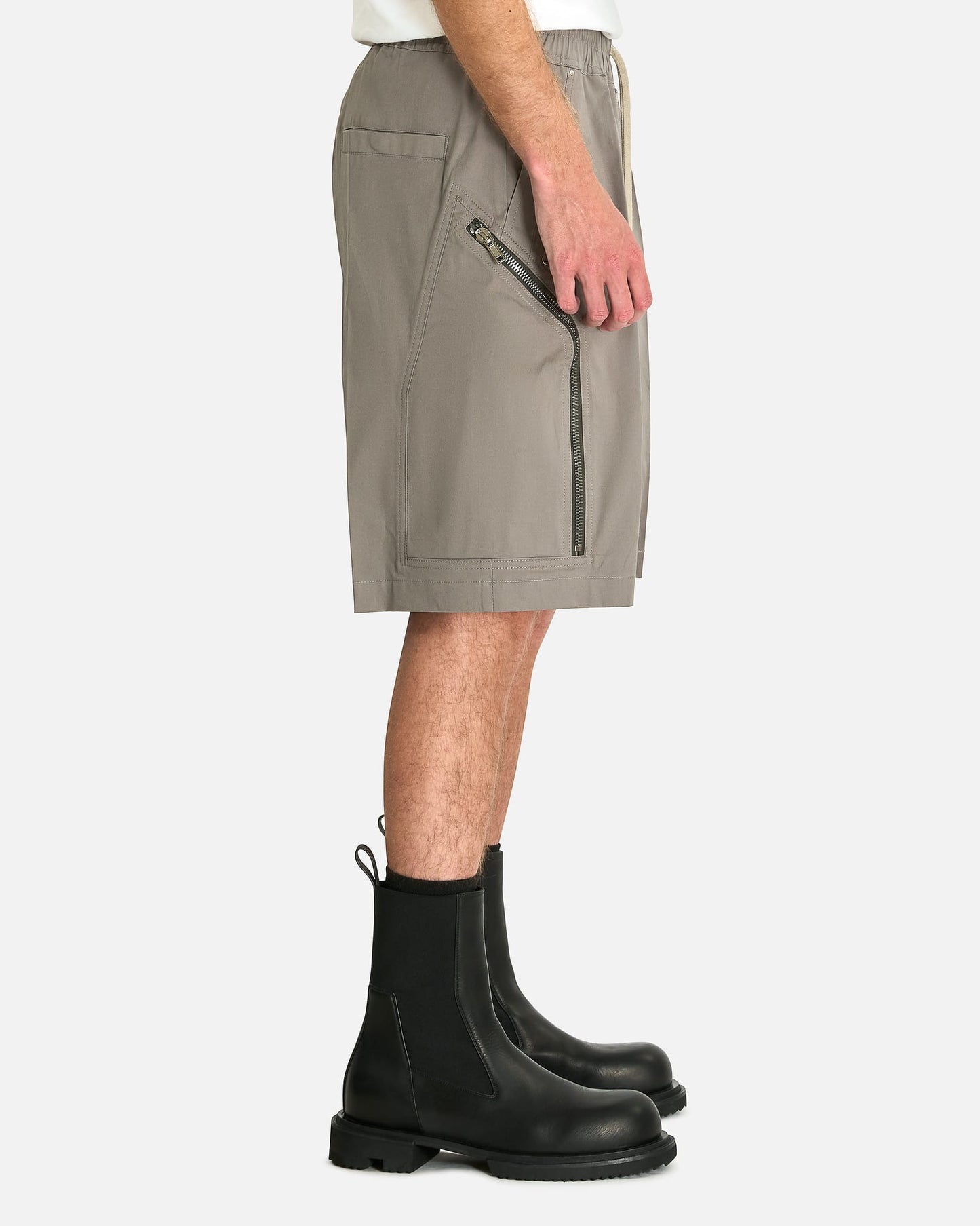 Rick Owens Men's Shorts Heizer Shorts in Steel